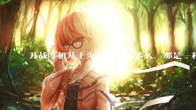 开战斗机从上海到北京要多久，那是一种什么样的体验？