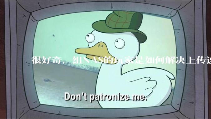 很好奇，组NAS的玩家是如何解决上传速率的问题?